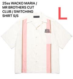 トップス WACKO MARIA MR.BROTHERS CUT CLUB SHIRT M ワコマリアxミスターブラザーズカットクラブのコラボ最新作が