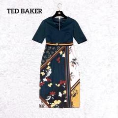 TED BAKER ロング ペンシル ドレス ワンピース タイト ロング 花