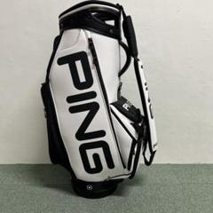 PING ゴルフバッグ ホワイト/グレー PING ピンゴルフ ピオリア キャディバッグ CB-P2402 (9型 軽量
