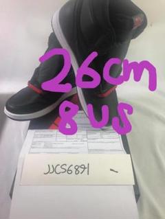 26cm Air Jordan 1 Retro High Black Satin