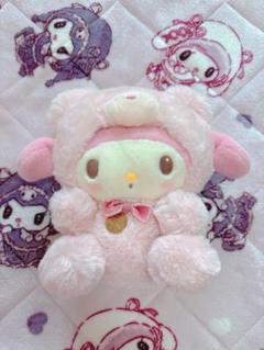 美品 マイメロディ ぬいぐるみ ラテクマ ピンク