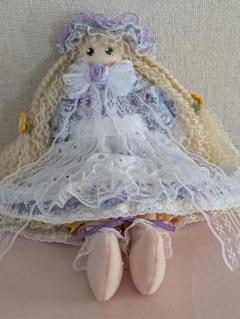 カントリードール　ハンドメイド くまさんキーホルダー付き