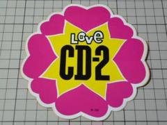 LOVE CD-2 ステッカー 約124×124mm 当時物