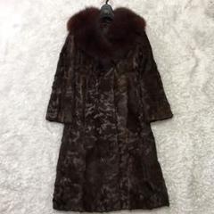 【最高級✨未使用に近い】XL ミンク シェアード リアルファー ロングコート