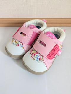 キッズ・ベビーシューズ 13cm ピンク 花柄 女の子用 GOOD SMILE
