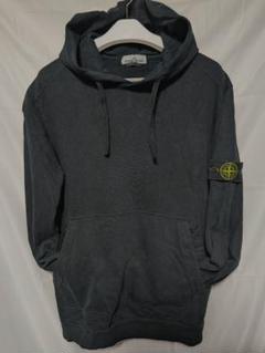 STONE ISLAND ダークネイビー ブラック パーカー　サイズ3XL
