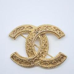 【入手困難!!】 CHANEL ブローチ ゴールド ココマーク ロープ装飾