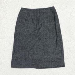 タルボット ひざ丈スカート タイト M 2 ダークグレー 裏地付き 秋冬服