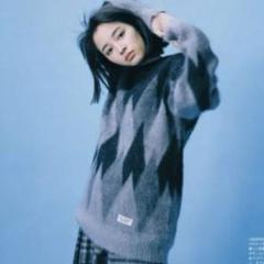 広瀬すず　MOHAIR DIAMOND JACQUARD SWEATER モヘヤ