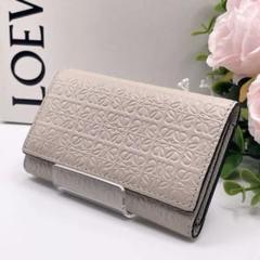 LOEWE レザーキーケース ベージュ ロエベ キーケース