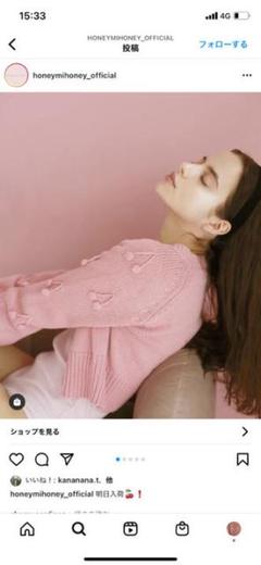 Honey mi Honey - 正規品♡新品 ハニーミーハニー レースアップハイネックニット ハニーミーハニーレースアップハイネックニット