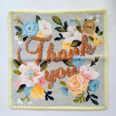 FEILER　フェイラー　ハンカチ　サンキュー　花柄　新品　Thankyouのサムネイル