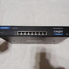 ELECOM EHB-UG2B08-PL2 スイッチングハブ　比較的美品