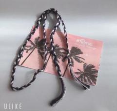 ハンドメイド　ミサンガ　アンクレット　2重三つ編み