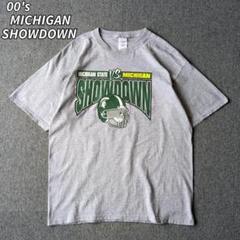古着 00s GILDAN ギルダン Tシャツ グレー ミシガン 半袖