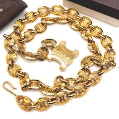 美品✨セリーヌ チェーンベルト サークル ゴールド 喜平チェーン ヴィンテージ 美品✨セリーヌ チェーンベルト サークル ゴールド 喜平チェーン