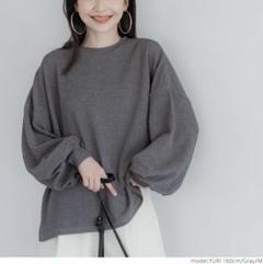 coca コカ　エンボスバルーンスリーブカットソー レディース
