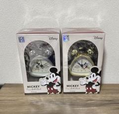 ディズニー ミッキーマウス ツインベルクロック ゴールド／シルバー プライズ