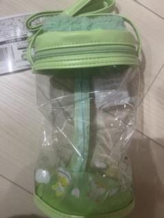サンリオ　ナムコで推し色！カラフルバスタイム　クリアポシェット　緑　グリーン