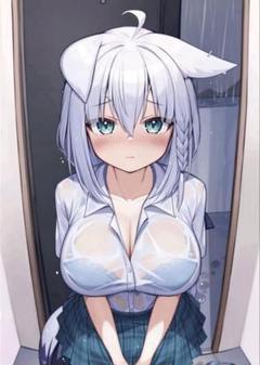 ホロライブ 白上フブキ 制服 B2タペストリー ディーバ