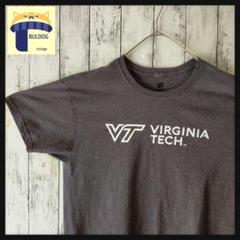 アメリカ古着　半袖Ｔシャツ　Hanes　L　プリントロゴVT　チャコールグレー