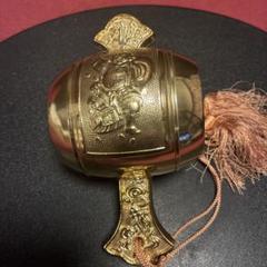 真鍮製　金の大黒様　金運　置物　文鎮　人形　打ち出の小槌　金属製 真鍮製 金の大黒様 金運 置物 文鎮 人形 打ち出の小槌 金属製