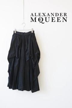 alexander mcqueen ロングフレアスカート Alexander McQueen プリーツ フレア スカート プリント