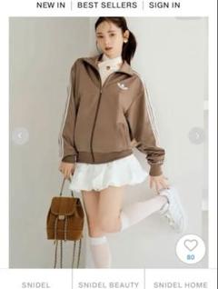 本店は 3回着用 美品 SNIDEL リボン付きオフショルダーセーター ミント トップス