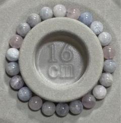 ブルーローズクォーツ　8mm 内径16cm 天然石　ブレスレット