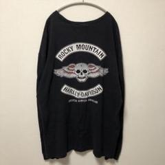 ハーレーダビットソン スカルウィング サーマル ロンT Tシャツ XL