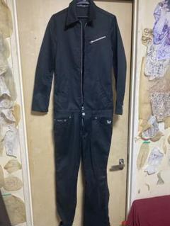 ★美品★DELAY by win&sons　つなぎ　ブラック Delay by win&sonsオールインワン つなぎ
