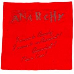 ANARCHY フェルトシート　PUNK リメイク　インテリア