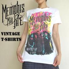 ビンテージ Tシャツ Memphis may Fire メタル バンド プリント