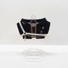 10cmぬい用 ぬい服 ハーネス&ブラックジャケット①