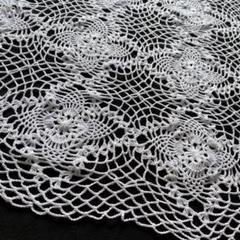 レース編み　ドイリー　ハンドメイド　ホワイトＫ