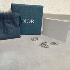 Dior ディオール CDロゴ ピアス ３点セット フープ スタッド 箱付き
