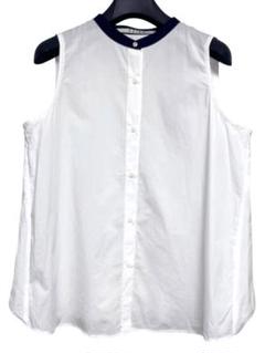 匿名発送美品　KELEN ノースリーブバンドカラーシャツ　サイズM