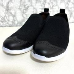 美品✨HIMIKO ヒミコ　 メッシュニットスリッポン　スニーカー　黒　23cm ヒミコ 卑弥呼 【HIMIKO Lite】メッシュニットスリッポン/647105