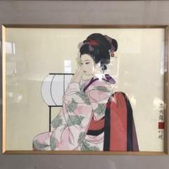 真作保証 直木孝太郎 「町娘」F6号 美人画 額寸縦47cm 横56cm 日本画 真作保証 直木孝太郎 「町娘」F6号 美人画 額寸縦47cm 横56cm