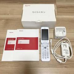 8716【新品同様品/AC付きフルセット】らくらくホン　F-01M　ホワイト Amazon | docomo らくらくホン F-01M ホワイト | docomo | 携帯