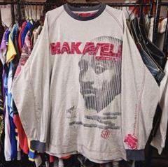 【12月スーパーSALE 15%OFF】 1点物☆マキャベリ ロンT☆90s☆HipHop☆ストリート Big 2pac柄 トップス