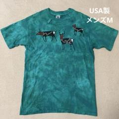 フルーツオブザルーム　タイダイ　USA製　半袖Tシャツ　動物Tシャツ 80s