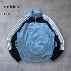 【886】90年代adidasナイロンジャケット刺繍ロゴバイカラー万国旗テック 90s adidasアディダス ロゴ刺繍 マルチカラー 切り替え ナイロン