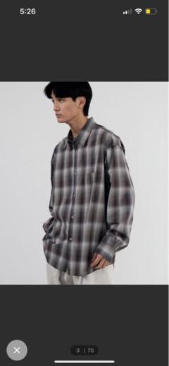 【2着セット】OMBRE CHECK LOOSE SHIRT ombre check zip loose shirt – YZ