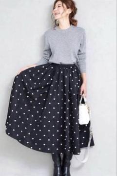 OBLIオブリ美品♡フレアスカート 黒ブラック　 0サイズ ブラックフリルチュールスカート | BOTTOMS | OBLI