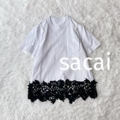 Sacai スターレース　ドッキングカットソー 矢田 亜希子】 sacai サカイ 2020SSレース カットソー Tシャツ