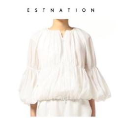 定価30800円 ESTNATION ナイロンタフタギャザーブルゾン 春夏 定価30800円 ESTNATION ナイロンタフタギャザーブルゾン 春夏