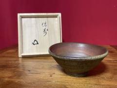 A 128 三島茶碗・五代六兵衛造 ( 坐忘斎箱書付き ) A 128 三島茶碗・五代六兵衛造 ( 坐忘斎箱書付き ) - 工芸品安い