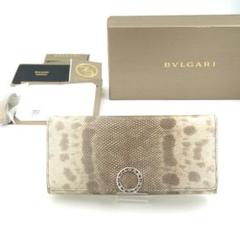 ✨未使用に近い✨ BVLGARI 長財布 クラシコ ロゴマニア パイソン
