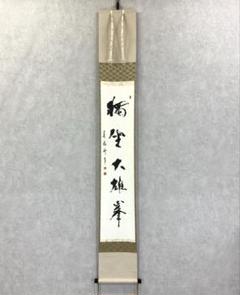 冬ギフト  掛軸 独坐大雄峰 共箱 書 禅語 茶掛 茶道具 茶の湯 - メルカリ 書